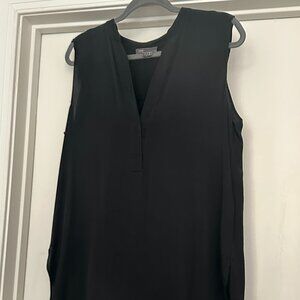 Vince Black Silk Sleeveless Blouse